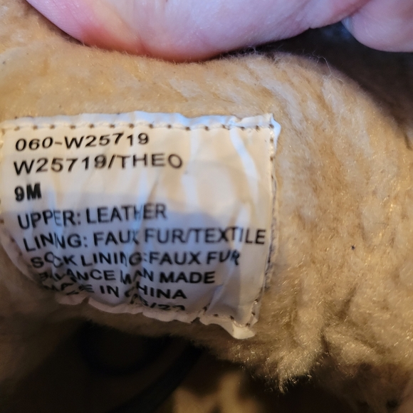 White Mountain Blue suede boots with plaid ankle cuff. - Picture 7 of 8